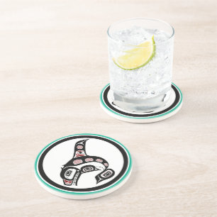 Nordwestpazifikküste Haidakunst Killerwal Getränkeuntersetzer