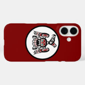 Nordwestpazifikküste Kaigani Thunderbird Case-Mate iPhone Hülle (Rückseite (Horizontal))