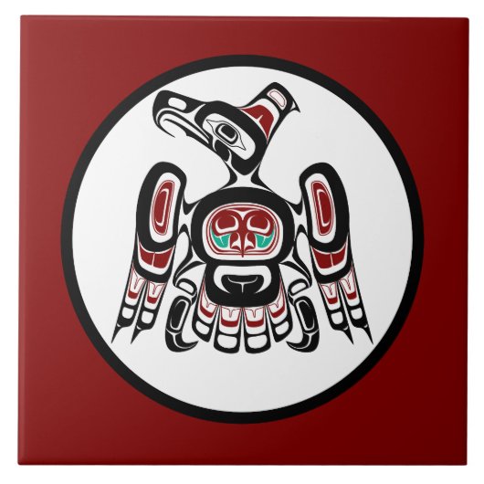 Nordwestpazifikküste Kaigani Thunderbird Fliese (Vorderseite)