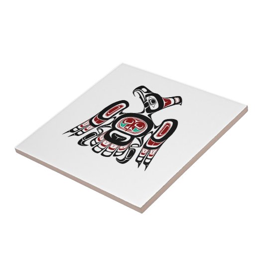 Nordwestpazifikküste Kaigani Thunderbird Fliese (Seite)