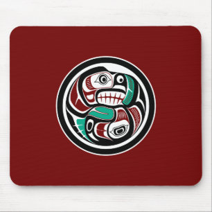 Nordwestpazifikküste Otter verfolgt Lachs Mousepad