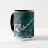 NORDWESTschaufel-KRAN-WINTER-FANTASIE-FOTO Tasse (Vorderseite Links)