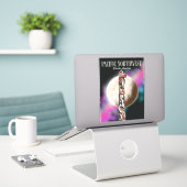 Nordwesttotem-Pol Aufkleber (Laptop auf Schreibtisch)