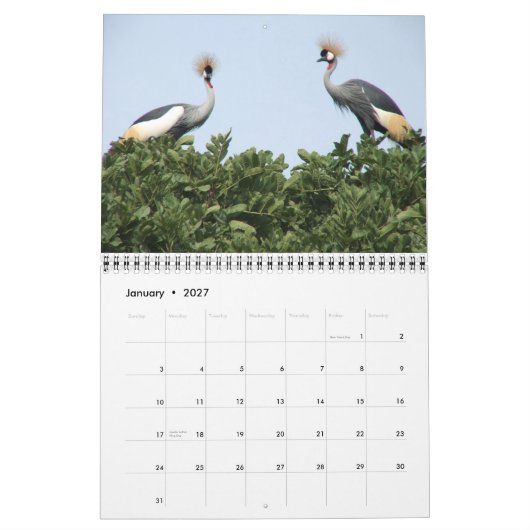 Nordwestuganda Kalender (Jan 2027)