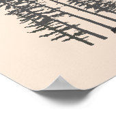 Nordwestwand des Pazifiks Poster (Ecke)