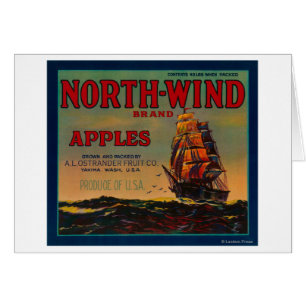 Nordwind-Apple-Kiste LabelYakima, WA