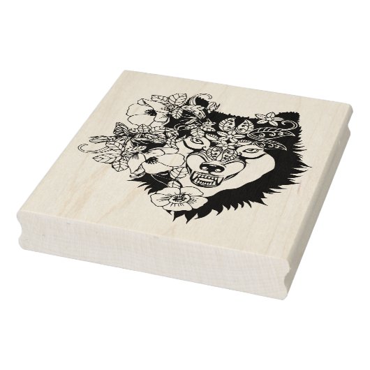 Nordwolf-Farbseite Gummistempel (Stempel)