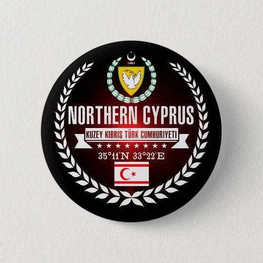 Nordzypern Button (Vorderseite)