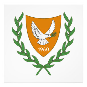 Nordzypern Landeswappen Symbol Emblem Flagge  Fotodruck