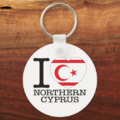 Nordzypern Liebe v2 Schlüsselanhänger (Vorderseite)