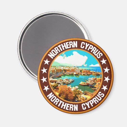 Nordzypern Magnet (Vorderseite/Rückseite)