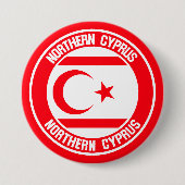 Nordzypern-Runde Button (Vorderseite)
