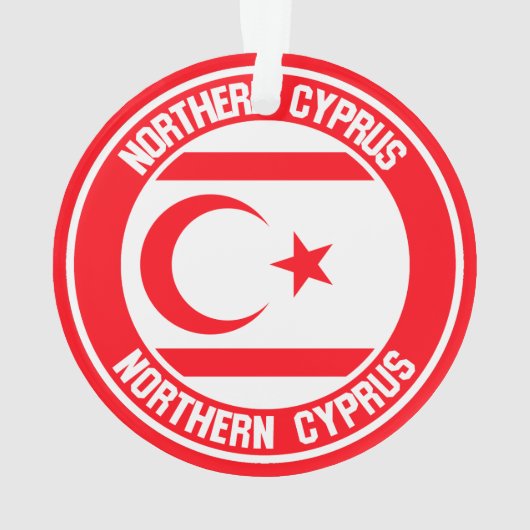 Nordzypern-Runde Ornament (Rückseite)