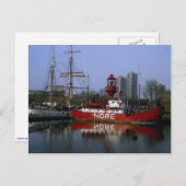Nore Lightship, St. Kathrines dock, London, Englan Postkarte (Vorne/Hinten)