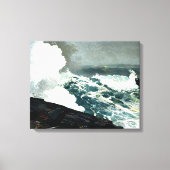 Noreaster - berühmtes Gemälde von Winslow Homer Leinwanddruck (Vorderseite)