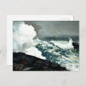 Noreaster - Kunstwerk von Winslow Homer Postkarte (Vorne/Hinten)