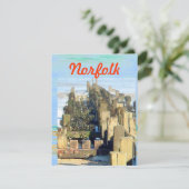 Norfolk Beach Phone Feiertagskarte (Stehend Vorderseite)
