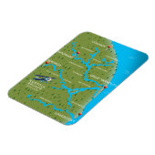 Norfolk Broads England Map. Magnet (Linke Seite)