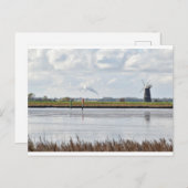 Norfolk Broads Windmühle Postkarte (Vorne/Hinten)