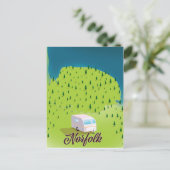 Norfolk Caravan Karte (Stehend Vorderseite)