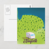 Norfolk Caravan Karte (Vorne/Hinten)