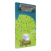 Norfolk Caravan Karte Notebook Mini Klemmbrett (Schrägansicht)