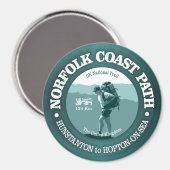 Norfolk Coast Path (T) Magnet (Vorderseite/Rückseite)
