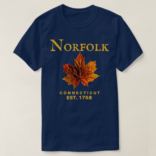 Norfolk CT Connecticut Autumn T-Shirt (Design vorne)