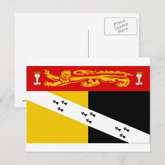 Norfolk Flag Postkarte (Vorne/Hinten)