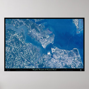 Norfolk Hampton u. Virginia Beach Virginia Poster