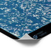 Norfolk Hampton & Virginia Beach Virginia Satellit Poster (Ecke)