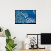 Norfolk Hampton & Virginia Beach Virginia Satellit Poster (Heimbüro)