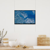 Norfolk Hampton & Virginia Beach Virginia Satellit Poster (Küche)