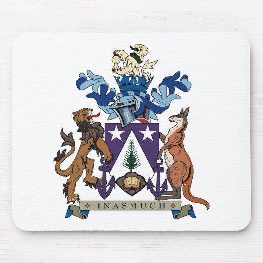 Norfolk-Insel-Wappen Mousepad (Vorne)