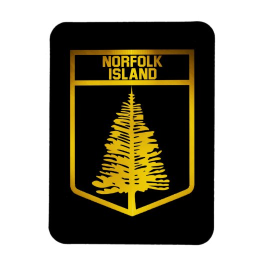 Norfolk Island Emblem Magnet (Vertikal)