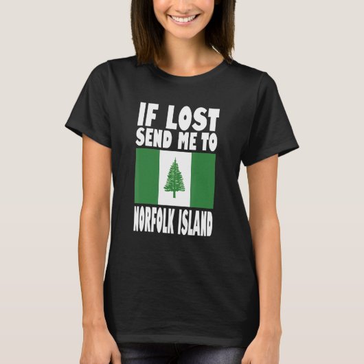 Norfolk Island Flag Design If lost send me to Nor T-Shirt (Vorderseite)