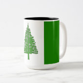 Norfolk Island Flag Vector coffee Tasse (VorderseiteRechts)
