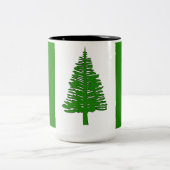 Norfolk Island Flag Vector coffee Tasse (Mittel)