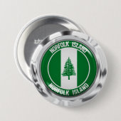 Norfolk Island Round Emblem Button (Vorne & Hinten)