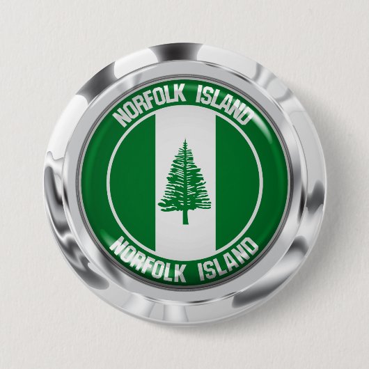 Norfolk Island Round Emblem Button (Vorderseite)
