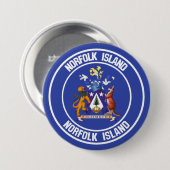 Norfolk Island Round Emblem Button (Vorne & Hinten)