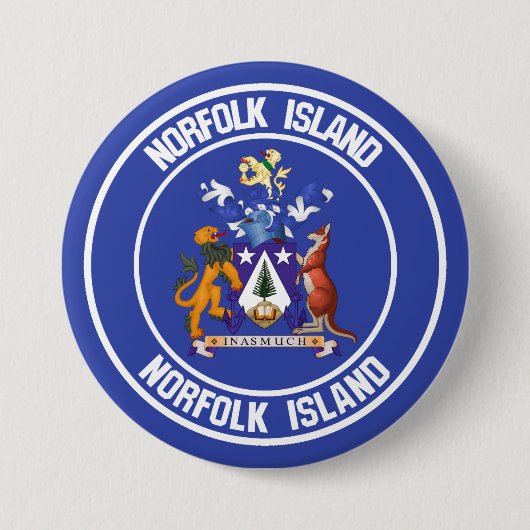 Norfolk Island Round Emblem Button (Vorderseite)