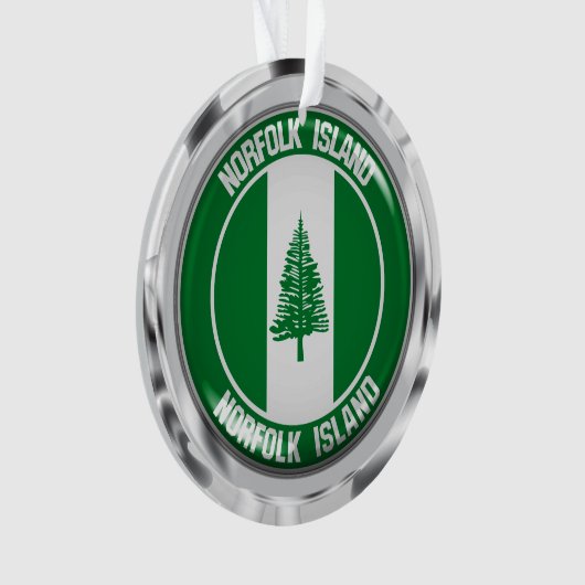 Norfolk Island Round Emblem Ornament (Vorderseite)