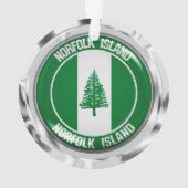Norfolk Island Round Emblem Ornament (Rückseite)