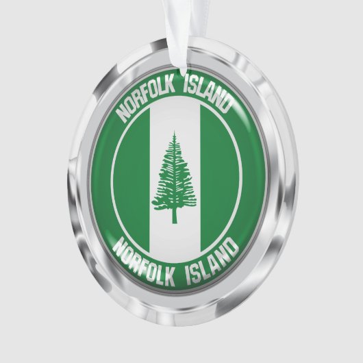 Norfolk Island Round Emblem Ornament (Vorderseite)