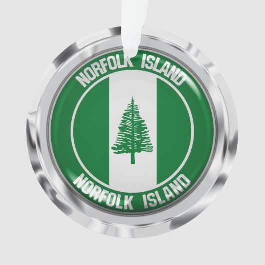 Norfolk Island Round Emblem Ornament (Vorderseite)