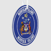 Norfolk Island Round Emblem Ornament (Vorderseite)