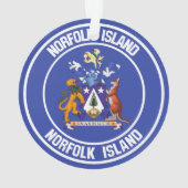 Norfolk Island Round Emblem Ornament (Rückseite)