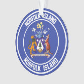 Norfolk Island Round Emblem Ornament (Vorderseite)