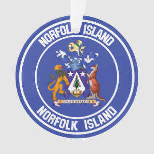 Norfolk Island Round Emblem Ornament